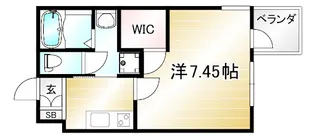 ウェルスクエア京都西陣WEST【4階】の間取り