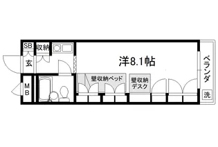 セレーネ田辺Ⅳ【303号室】の間取り