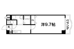 シャトー同志社前【505号室】の間取り