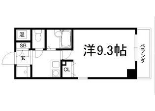 アティ今出川【502号室】の間取り