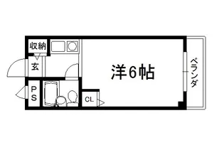 ビレッタ七瀬川【305号室】の間取り