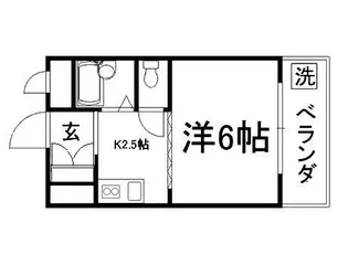 メゾン市川壱番館【106号室】の間取り