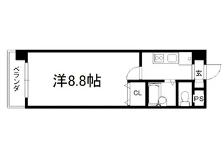 ハウスセゾン朱雀大路【3階】の間取り