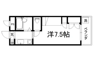 セレーネ田辺Ⅳ【411号室】の間取り