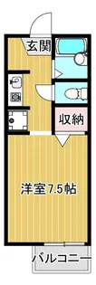 サニーハイツ中川 C棟【209号室号室】の間取り