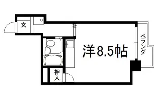 メゾン・ド・リュート【505号室】の間取り