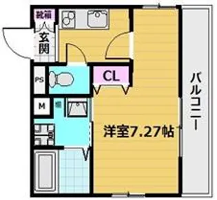 アクエルド京大北【101号室号室】の間取り