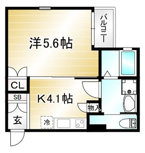 ウインドベル芦刈山【5階】の間取り