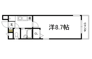 西陣の中【202号室】の間取り
