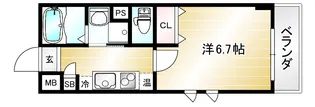 プランドールSHINWA【403号室】の間取り
