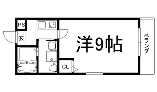 WISHBONE鞍馬口大宮【3階】の間取り