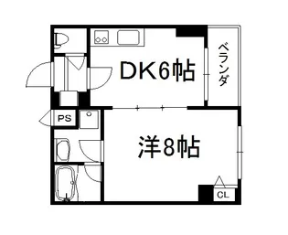 AFICION堀川【501号室】の間取り