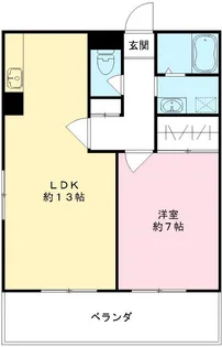 アクエルド仁王門【103号室号室】の間取り