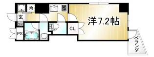 CQレジデンス京都御所西【9階】の間取り