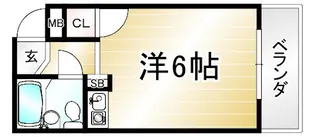 GRAND VALUE西陣【4階】の間取り