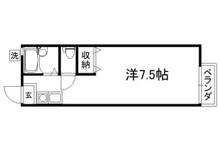 サニーハイツ中川 B棟【206号室】の間取り