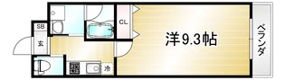 ウェルスクエア千本下長者【4階】の間取り