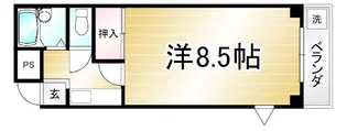コスモハイツ新町Ⅱ【3階】の間取り