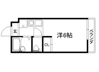 ヴィラ興戸【403号室】の間取り