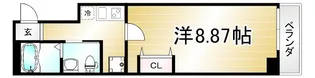 フラッティK&S千本寺之内【2階】の間取り