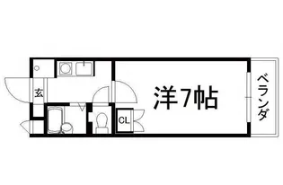 スカイハイツ三山木【507号室】の間取り