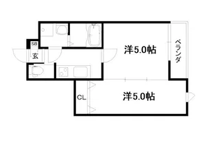 ベレーザ西陣Ⅰ【2階】の間取り