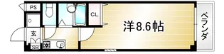 パインパレス黒門【1階】の間取り