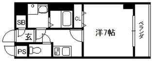 サンカノン御所室町【102号室】の間取り