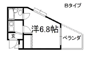 メゾン市川弐番館【607号室】の間取り