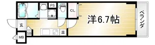 プランドールSHINWA【405号室】の間取り