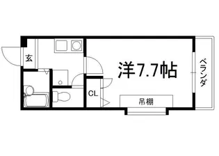 KIビレッヂ【406号室】の間取り