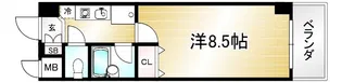 ヴィヴァーチェ智恵光院【303号室】の間取り