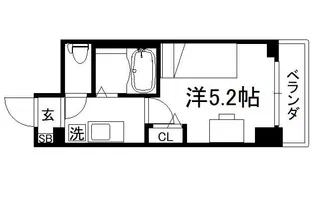 キャンパスヴィレッジ京都今出川通【701号室】の間取り
