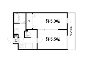 ベレーザ西陣Ⅰ【105号室】の間取り