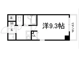 アティ今出川【602号室】の間取り