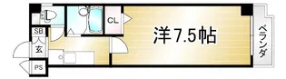 クレスト平野【402号室】の間取り