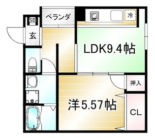 朱雀館【3階】の間取り