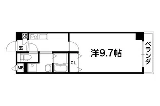 シャトー同志社前【301号室】の間取り