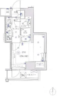 レーヴアデル千住新橋【8階】の間取り