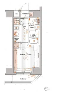 ブライズ蒲田ウエスト【1階】の間取り
