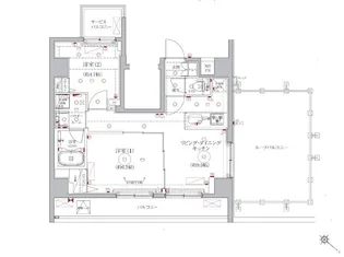 ベルシード東向島【9階】の間取り