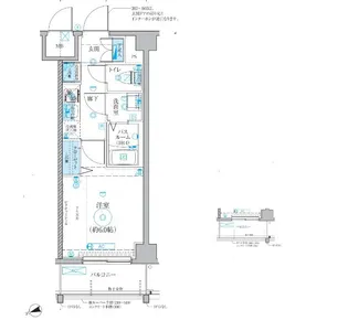 ベルシード浦安【206号室】の間取り