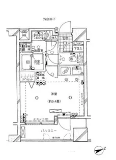 シーダム目黒【7階】の間取り