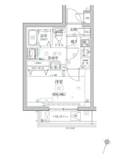 ベルシード横濱ウエストIV【1階】の間取り