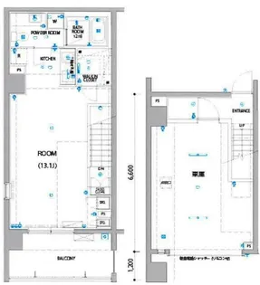 レグラス武蔵新城モーターガラージュ【1階】の間取り