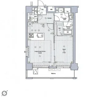 プレミアムキューブ三田【1101号室】の間取り