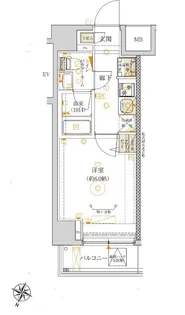 ベルシード横濱吉野町マキシヴ【3階】の間取り