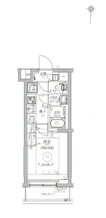 ベルシード武蔵小杉ノース【308号室】の間取り