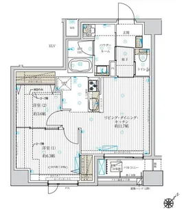 アスブルーム奥浅草【4階】の間取り