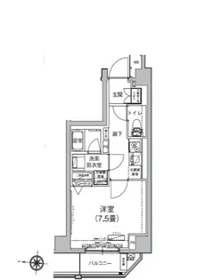 アイルラメール錦糸町【2階】の間取り